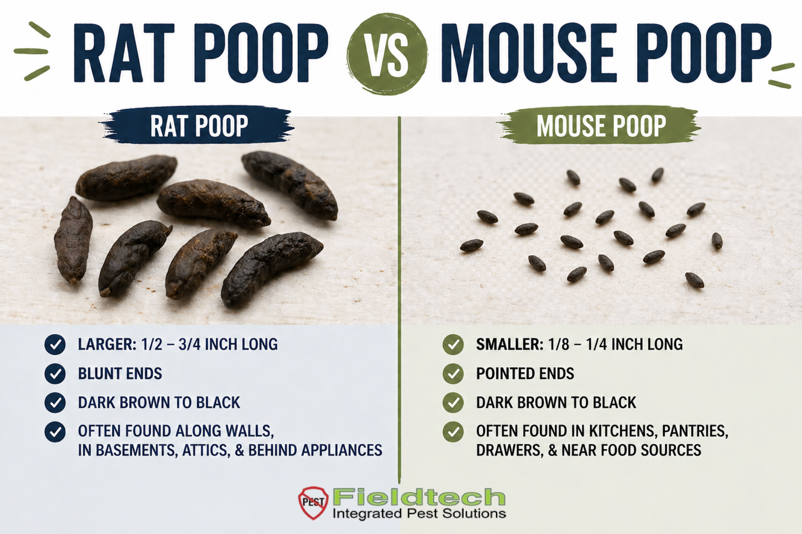 Rat Poop vs Mouse Poop - Here's How to Tell